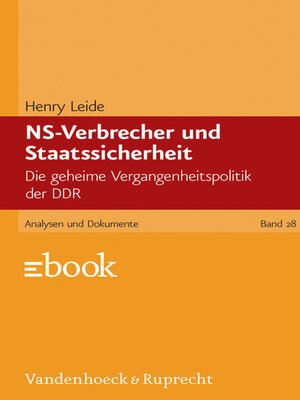 cover image of NS-Verbrecher und Staatssicherheit